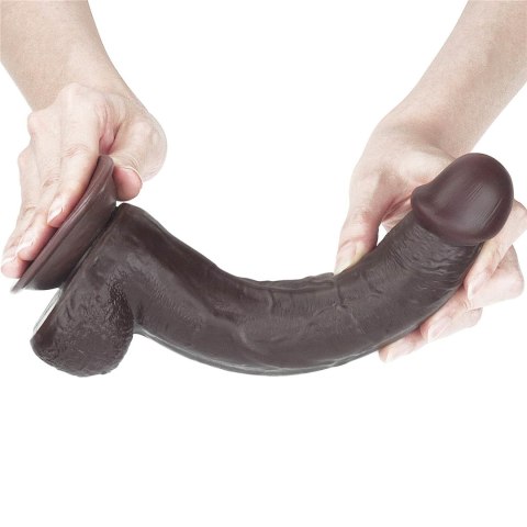 9.0'' Sliding Skin Dual Layer Dong - Black Lovetoy