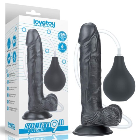 9'' Squirt Extreme Dildo - Black Lovetoy