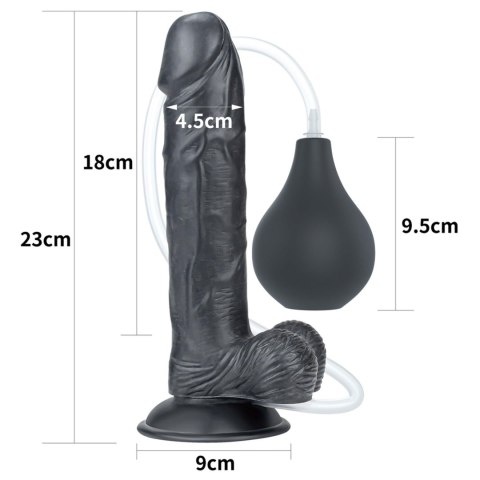 9'' Squirt Extreme Dildo - Black Lovetoy